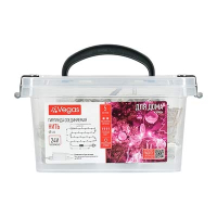 VEGAS  24V Электрогирлянда "Нить" 48 розовых LED ламп, в боксе, прозрачный провод, 5 м, с блоком питания, удлиняемая /4