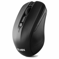 Мышь беспроводная SVEN RX-270W, 3 кнопки + 1 колесо-кнопка, оптическая, чёрная, SV-016234 (513976)