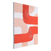 423163 Картина BESERAH, L800, B37, H1000, холст, дерево, белый, красный, розовый Eglo