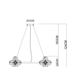 Подвесная люстра Arte Lamp ETEREO A5261LM-25GO 