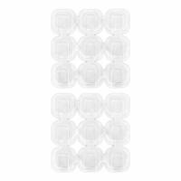 Нарушена упаковка! <672483> Крючки самоклеящиеся для гирлянд и проводов 1,5х1,5см, КОМПЛЕКТ 18 шт., LAIMA Home, 608795 (608795)