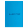 Нарушена упаковка!  <709883> Обложка для паспорта, мягкий полиуретан, "PASSPORT", голубая, STAFF, 238405 (238405)