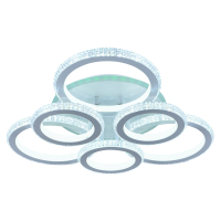 Люстра светодиодная с пультом ДУ Profit Light  8017/3+3 WHT 252W+8W RGB