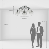 Люстра потолочная с лампочками DeMarkt 220013705+Lamps 