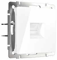 Розетка Ethernet RJ-45 и со шторками, без рамки Werkel белый W5120101