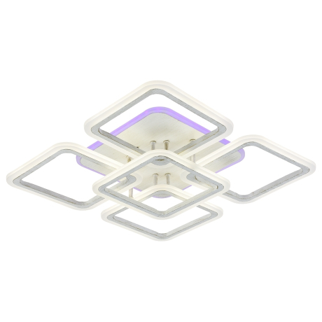 Нарушена упаковка!  <334029> Светодиодная диммируемая люстра с ПДУ Profit Light 8075/4+1 PGD 140W+10W RGB