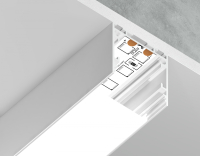 Алюминиевый профиль накладной/подвесной "Profile System" 25*25 для светодиодной ленты до 23мм Ambrella light ILLUMINATION Profile System GP2500WH