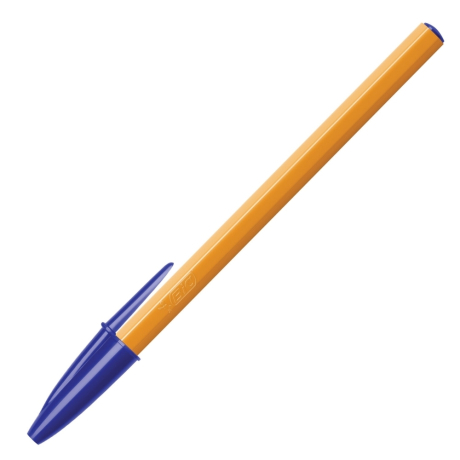 Нарушена упаковка!  <201394> Ручка шариковая BIC "Orange", СИНЯЯ, корпус оранжевый, узел 0,8 мм, линия письма 0,3 мм, 8099221 (140057)