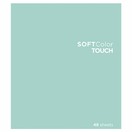 Нарушена упаковка!  <386435> Тетрадь А5 48 л., ПЗБМ, скоба, клетка, Soft Touch, брайль 3D, "СофтКолорТач", микс в спайке, 28213 (404459)