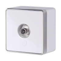 ТВ-розетка Werkel Gallant (белая) W5083001