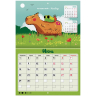 Нарушена упаковка!  <842847> Календарь-планер настенный перекидной на 2026 г., BRAUBERG, 12 листов, 29,5х21,3 см, "Капибара", 116953