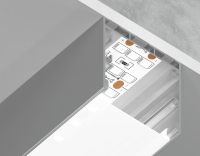 Алюминиевый профиль накладной/подвесной "Profile System" 35*35 для светодиодной ленты до 26мм Ambrella light ILLUMINATION Profile System GP2550AL