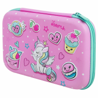 Пенал BRAUBERG KIDS большой удобный с откидной планкой, EVA, 22х15х4 см, "Unicorn dreams", 271557 (271557)