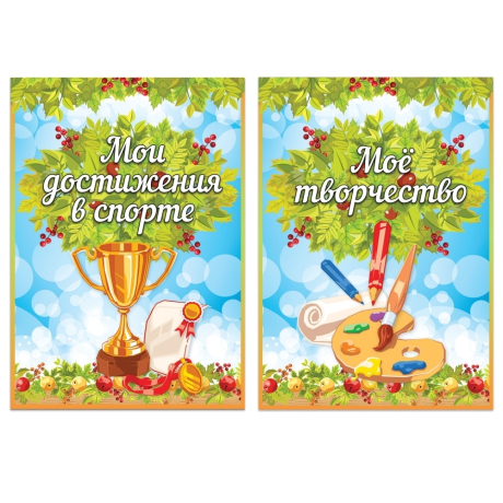 Нарушена упаковка! <200034> Листы-вкладыши для портфолио школьника, 14 разделов, 16 листов, "Окружающий мир", BRAUBERG, 126896 (126896)