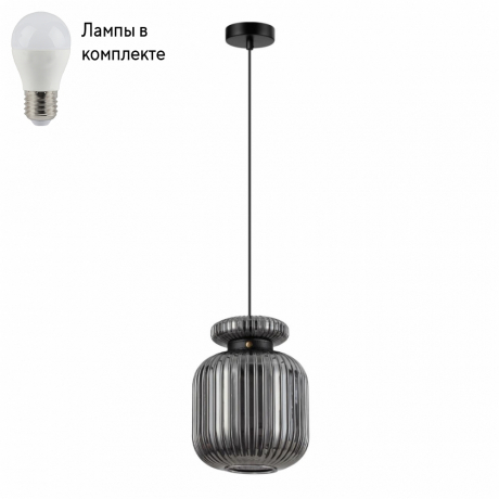 Подвесной светильник с лампочкой Odeon 5042/1B+Lamps 