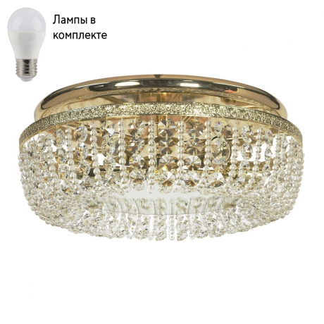 Потолочная люстра с лампочками Arti Lampadari Favola E 1.4.45.502 G+Lamps 
