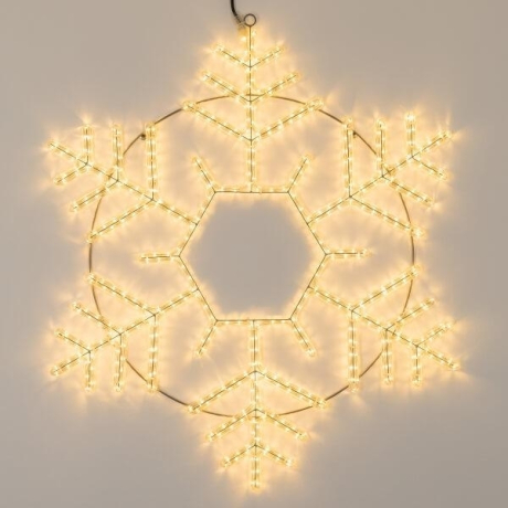 Светодиодная фигура Снежинка теплый свет Ardecoled ARD-Snowflake-M10-1000x900-576Led Warm (34259)