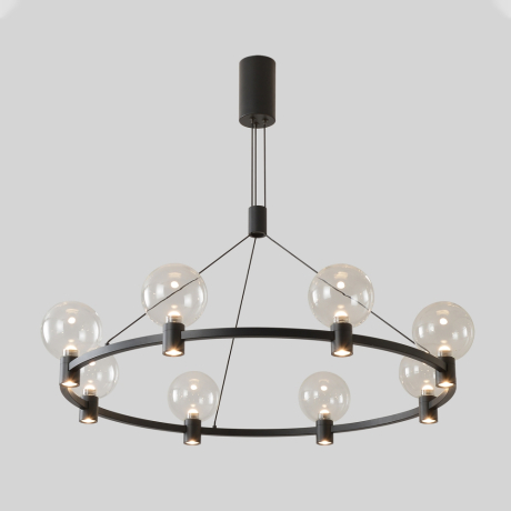 Люстра подвесная Crystal Lux DUET SP56W LED BLACK 