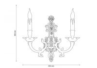 Firenze W1781.2 Antique Gold Бра Lucia Tucci