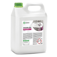 Средство для прочистки канализационных труб 5,3 кг GRASS DIGGER-GEL, гель, щелочное, 125206 (605625)