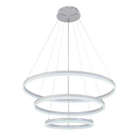 Подвесная диммируемая люстра с пультом ДУ Profit Light 6035/3 WHT 162W 