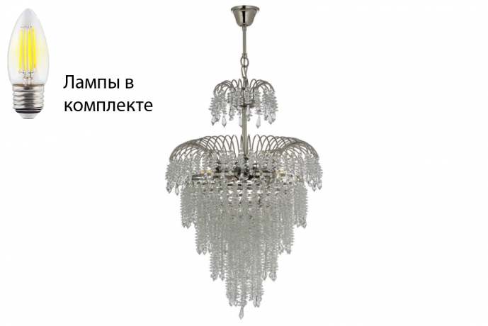 Подвесная люстра с лампочками Arti Lampadari Sardinia E 1.5.40.105 N+Lamps 