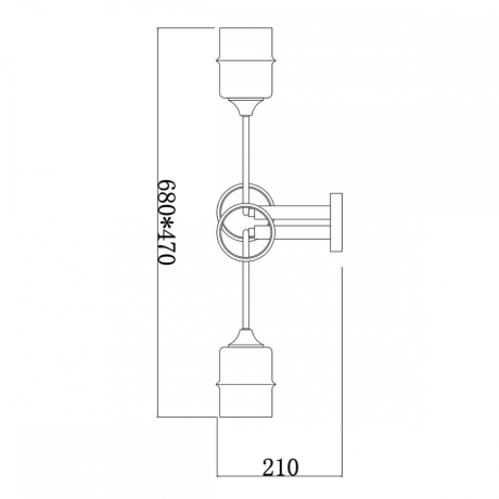 Потолочная люстра Escada Mondrian 699/4P 