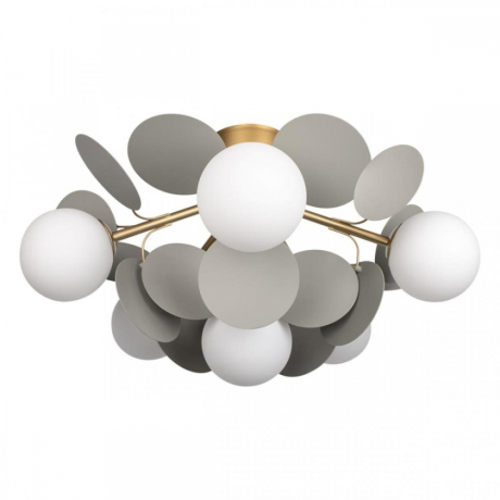 Люстра потолочная с Led лампочками в комплекте LOFT IT 10008/6C Grey+Lamps 