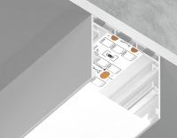 Алюминиевый профиль накладной/подвесной "Profile System" 35*35 для светодиодной ленты до 26мм Ambrella light ILLUMINATION Profile System GP2550WH