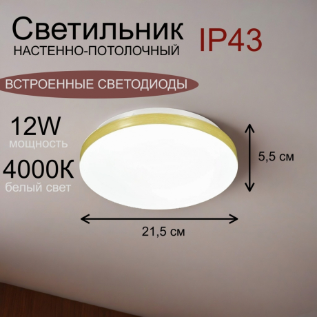 Настенно-потолочный светильник от Lustrof 763435-317070