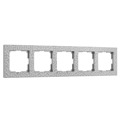Рамка на 5 постов Werkel Hammer серебряный W0052406
