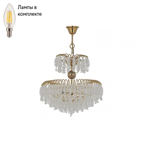 Люстра подвесная с лампочками Arti Lampadari Bronte E 1.5.40.106 G+Lamps 