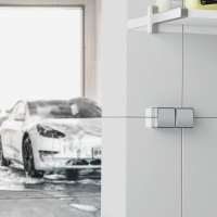 Выключатель одноклавишный влагозащищенный (серебряный) Werkel Gallant W5010206 (a052767)