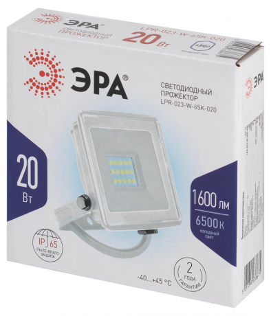 Прожектор светодиодный уличный Эра LPR-023-W-65K-020 (Б0054640)