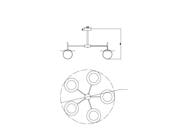 Люстра на штанге Freya Camelia FR5202PL-05BS 