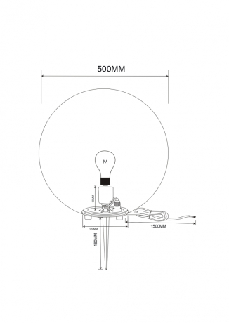 Шар световой Maytoni Outdoor Erda O594FL-01W1