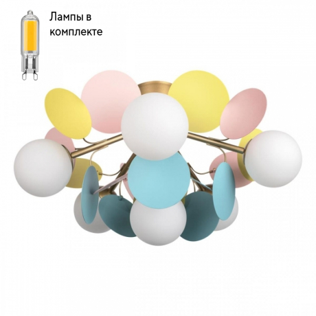 Люстра потолочная с Led лампочками в комплекте LOFT IT 10008/6C Mult+Lamps 