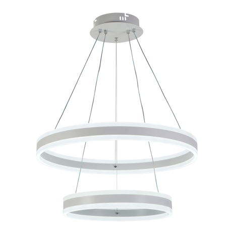 Подвесная диммируемая люстра с пультом ДУ Profit Light 6036/2 WHT 232W 