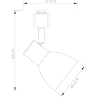 Однофазный светильник для трека Falena Arte Lamp A3117PL-1BK