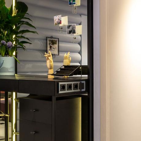 Рамка на 4 поста (черный) Werkel W0041208