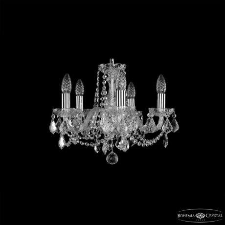 Подвесной светильник Bohemia Ivele Crystal 1402 1402/5/141 Ni Leafs 