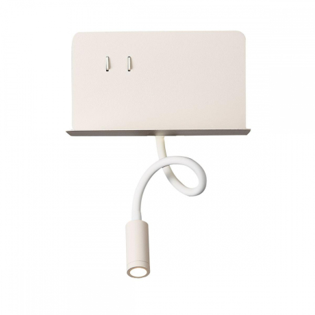 Настенный светодиодный светильник спот с полочкой, USB порт ST Luce Pinaggio SL1576.501.02 