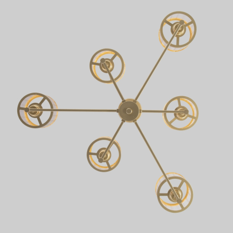 Люстра на штанге Eurosvet 60144/6 золото (a061942) 