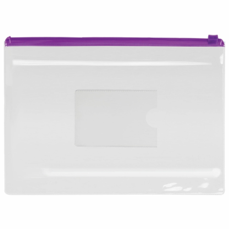 Нарушена упаковка! <269497> Папка-конверт на молнии МАЛОГО ФОРМАТА (240х175 мм), А5, ассорти, 0,12 мм, ЮНЛАНДИЯ, 229551 (229551)