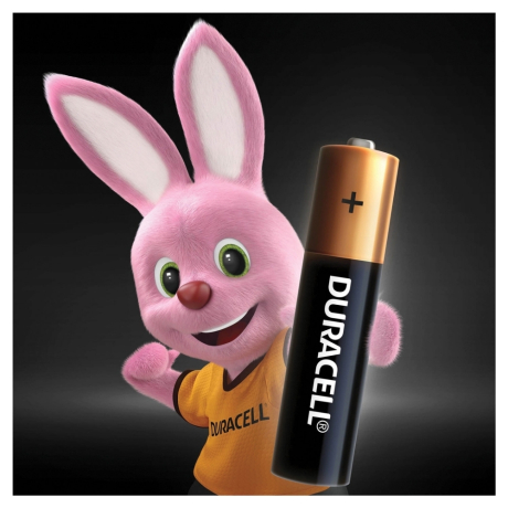 Нарушена упаковка!  <302245> Батарейки КОМПЛЕКТ 4 шт., DURACELL Basic, AAA (LR03, 24А), алкалиновые, мизинчиковые, блистер, MN 2400 AAA LR3 (450403)