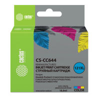 Картридж струйный CACTUS (CS-CC644) для HP DeskJet D2500/2530/F4200, цветной (361895)