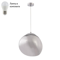 Подвесной светильник с лампочкой CRYSTAL LUX Malaga SP1 D280 Chrome+Lamps