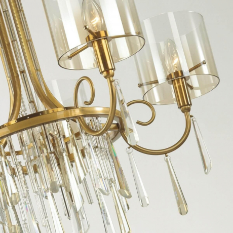 Подвесная люстра Odeon Nicole с лампочками 4886/5+Lamps E14 Свеча 