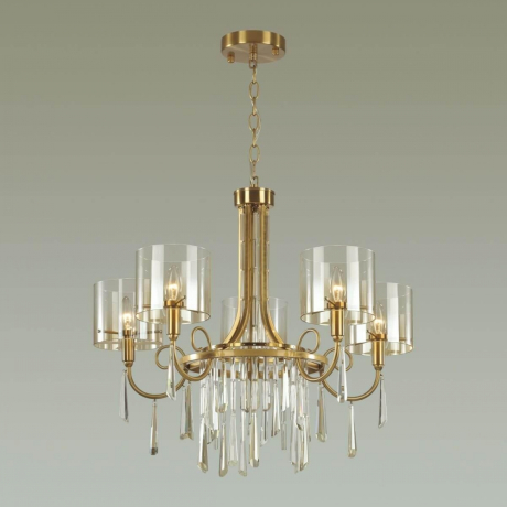 Подвесная люстра Odeon Nicole с лампочками 4886/5+Lamps E14 Свеча 