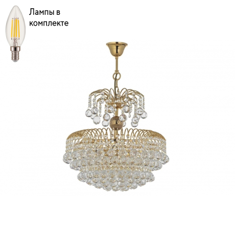 Люстра подвесная с лампочками Arti Lampadari Pompei E 1.5.40.100 G+Lamps 